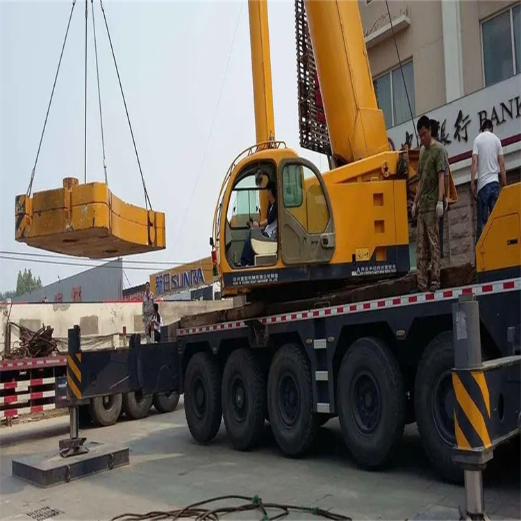 肥乡县当地吊车出租|机器吊装|75吨|工厂搬迁服务